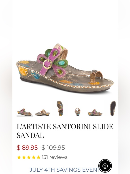 L’Artiste Santorini Shoes - NWOT Spring Step L'Artiste Women's SANTORINI Leather Sandals